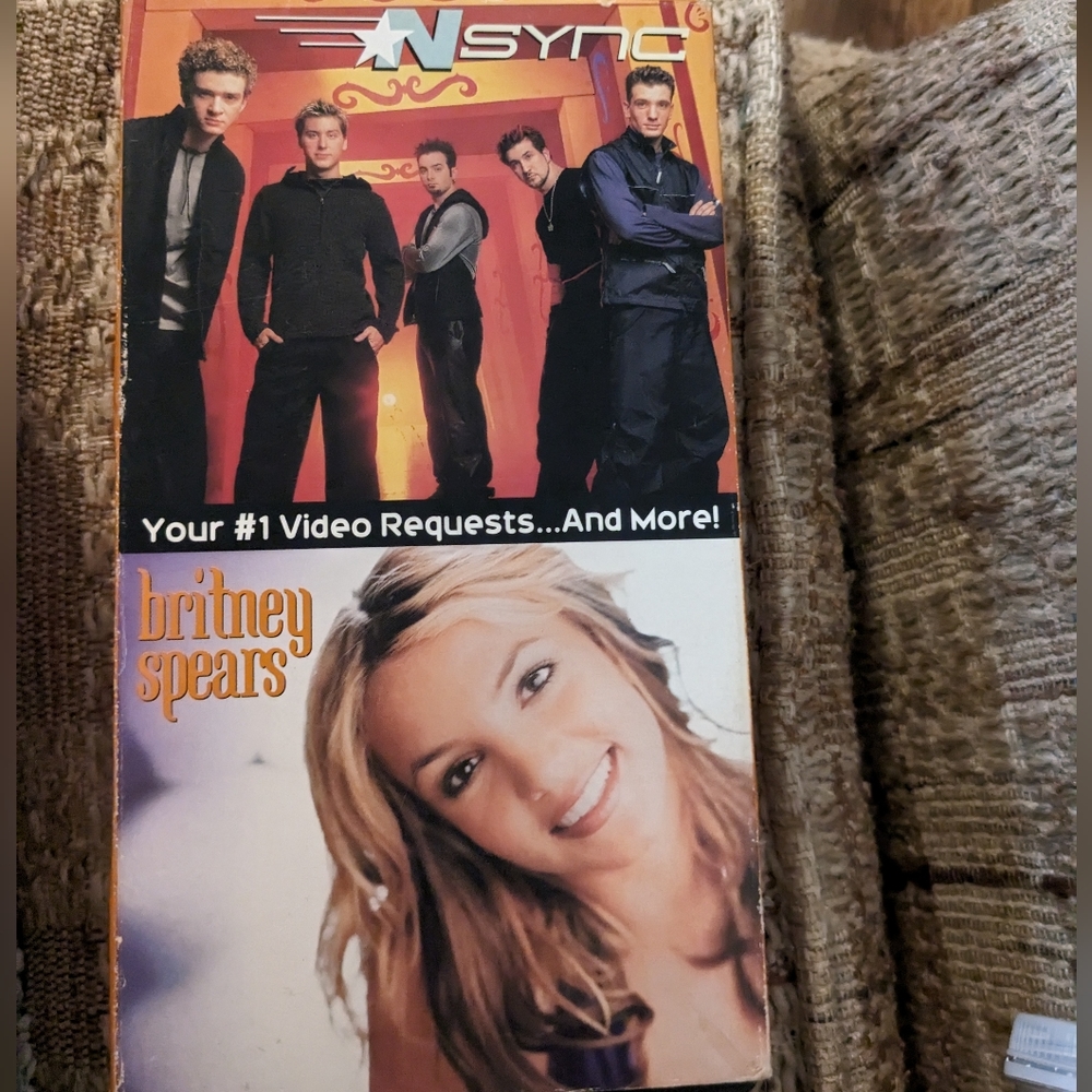 Vintage NSYNC & Britney Spears Y2K VHS Promo Tape 35 minutes run time